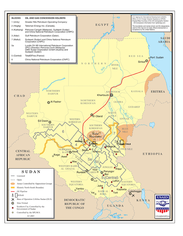 New, secret oil installations in Darfur. AliHaSSan
